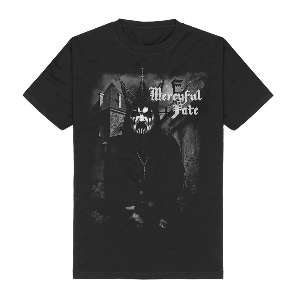 Mercyful Fate Men's Officially Licensed Bishop Graphic Tee T-Shirt in Black